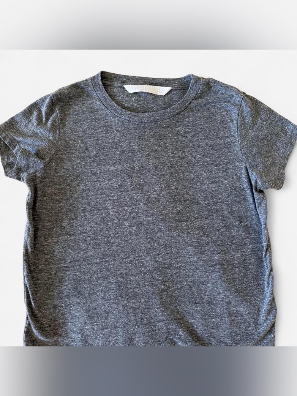 MOTHER Charcoal Heather Short Sleeve Tee